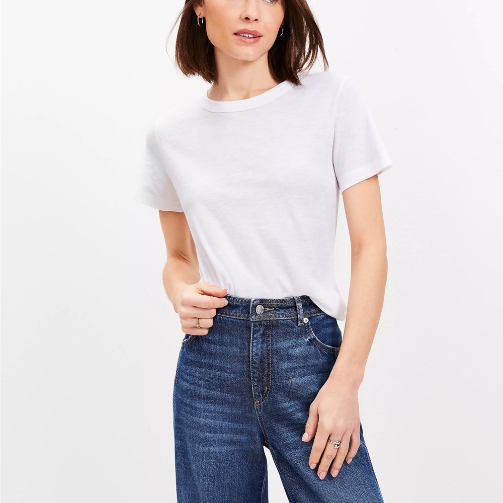 Loft Everyday Crew Tee White Size Medium
NEW, no tags